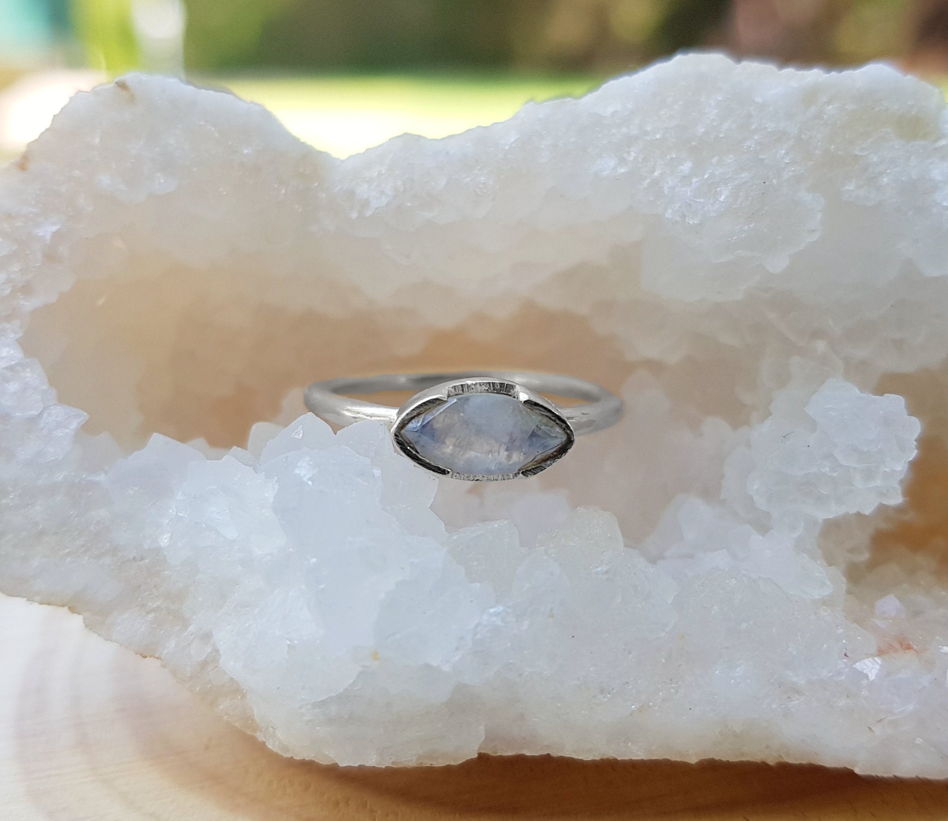 Rainbow Moonstone Stacking Rings, Fine 925 Sterling Silver Ring, Stackable Ring, Minimal Ring, Promise Ring, Anniversary Ring, GypsyJewelry