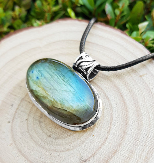 Natural Labradorite Pendant In Sterling Silver Statement Pendant Boho Jewellery GypsyJewelry Unique Gift For Women One Of A Kind Jewellery