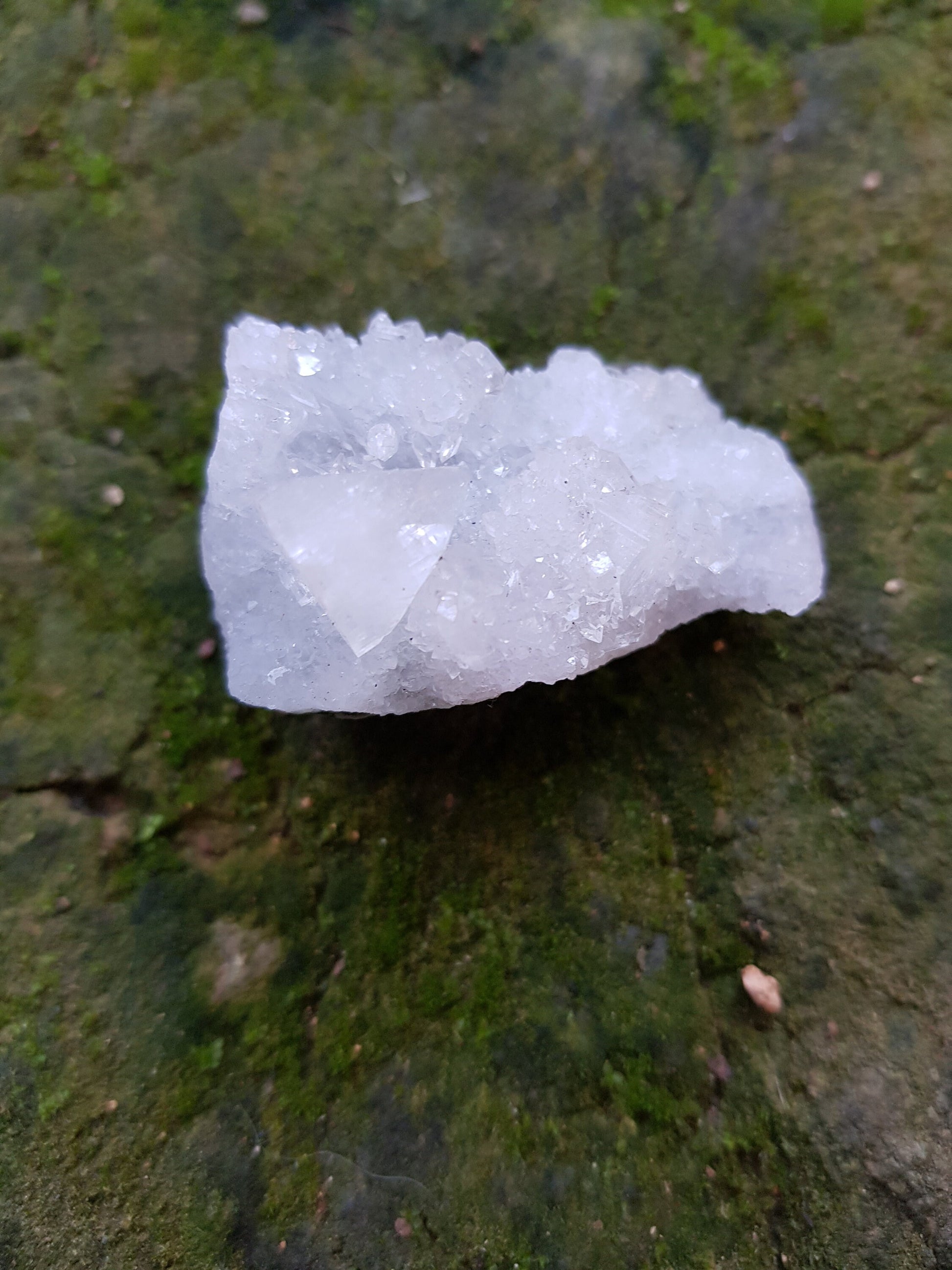 Small Natural Apophylite Crystal Cluster, Healing Crystal, Mineral Specimen, Mineral Collection