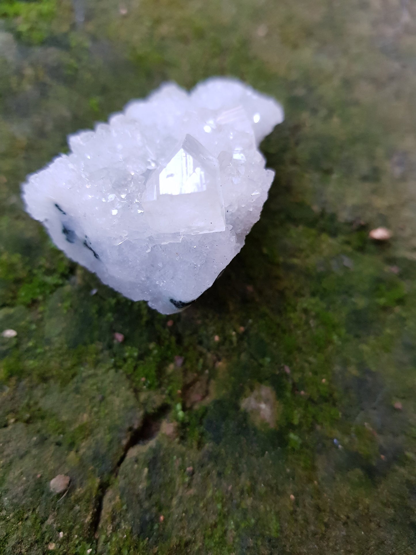 Small Natural Apophylite Crystal Cluster, Healing Crystal, Mineral Specimen, Mineral Collection