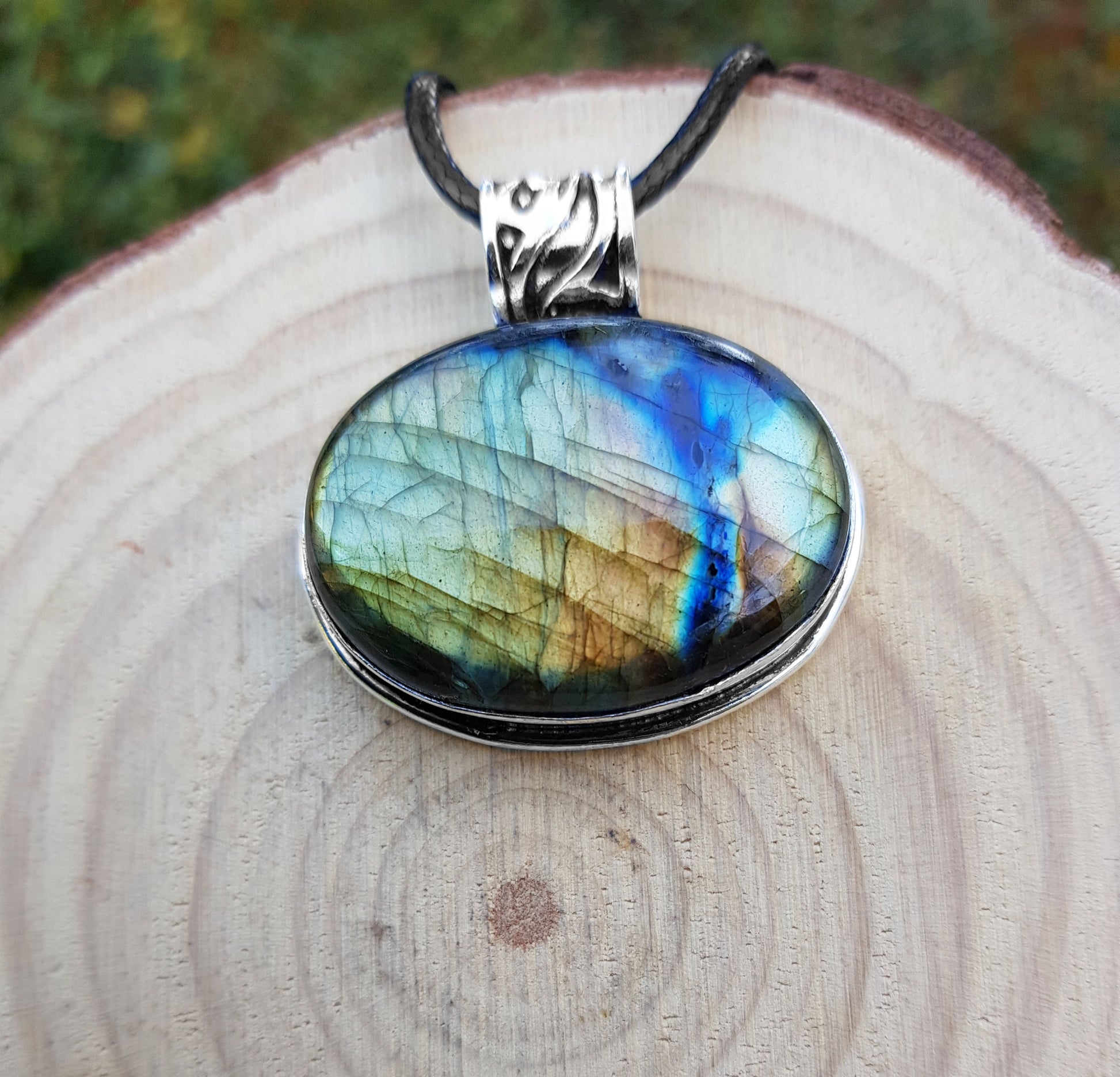 Top Grade Labradorite Necklace Sterling Silver Gemstone Pendant Boho Necklace Unique Gift One Of A Kind Jewelry