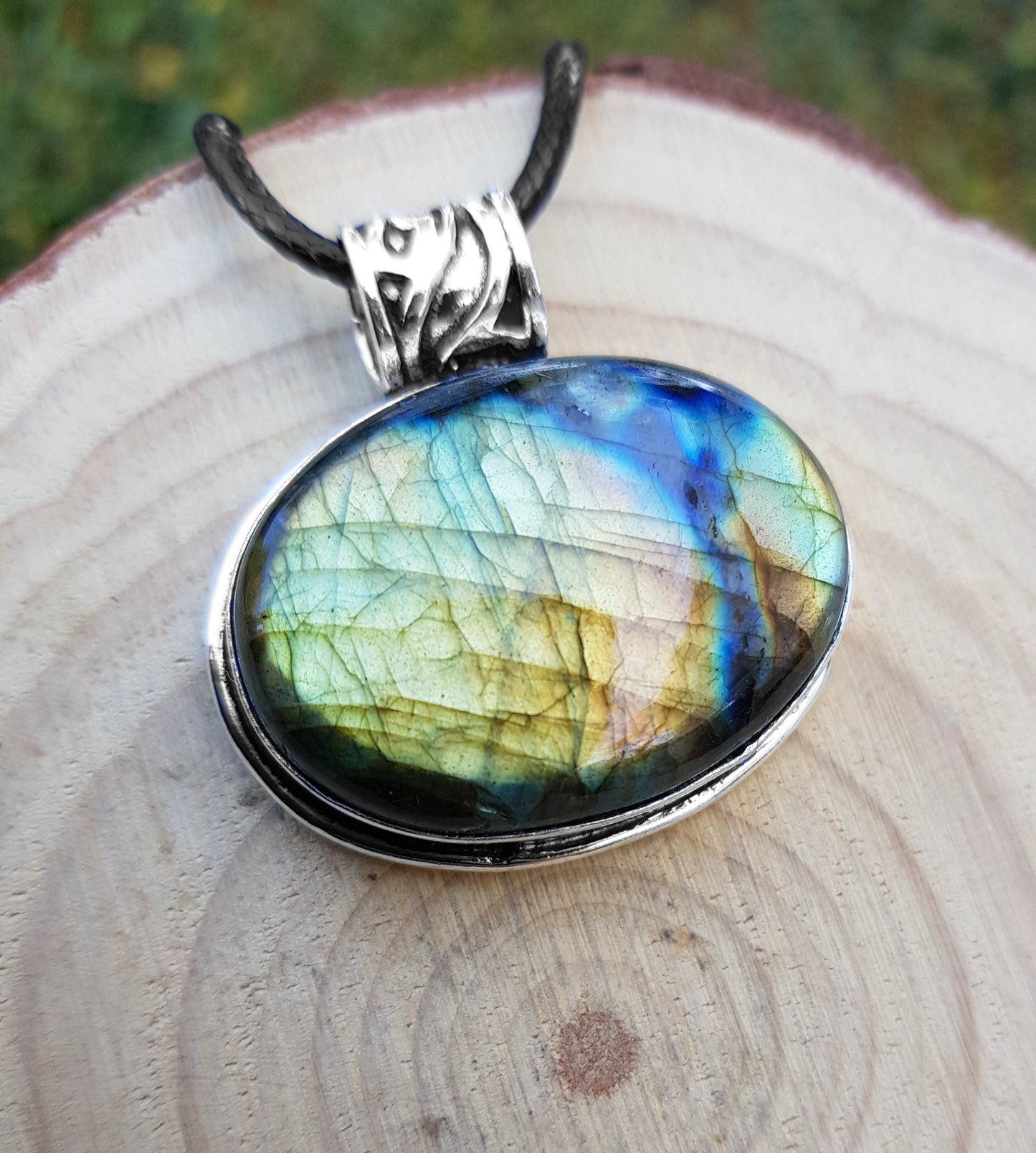 Top Grade Labradorite Necklace Sterling Silver Gemstone Pendant Boho Necklace Unique Gift One Of A Kind Jewelry
