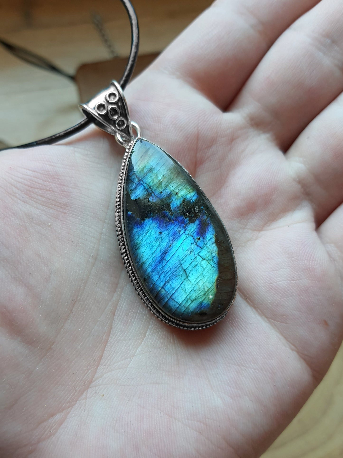 Top Grade Labradorite Pendant In Sterling Silver Statement Pendant Boho Jewellery Unique Gift One Of A Kind Jewellery