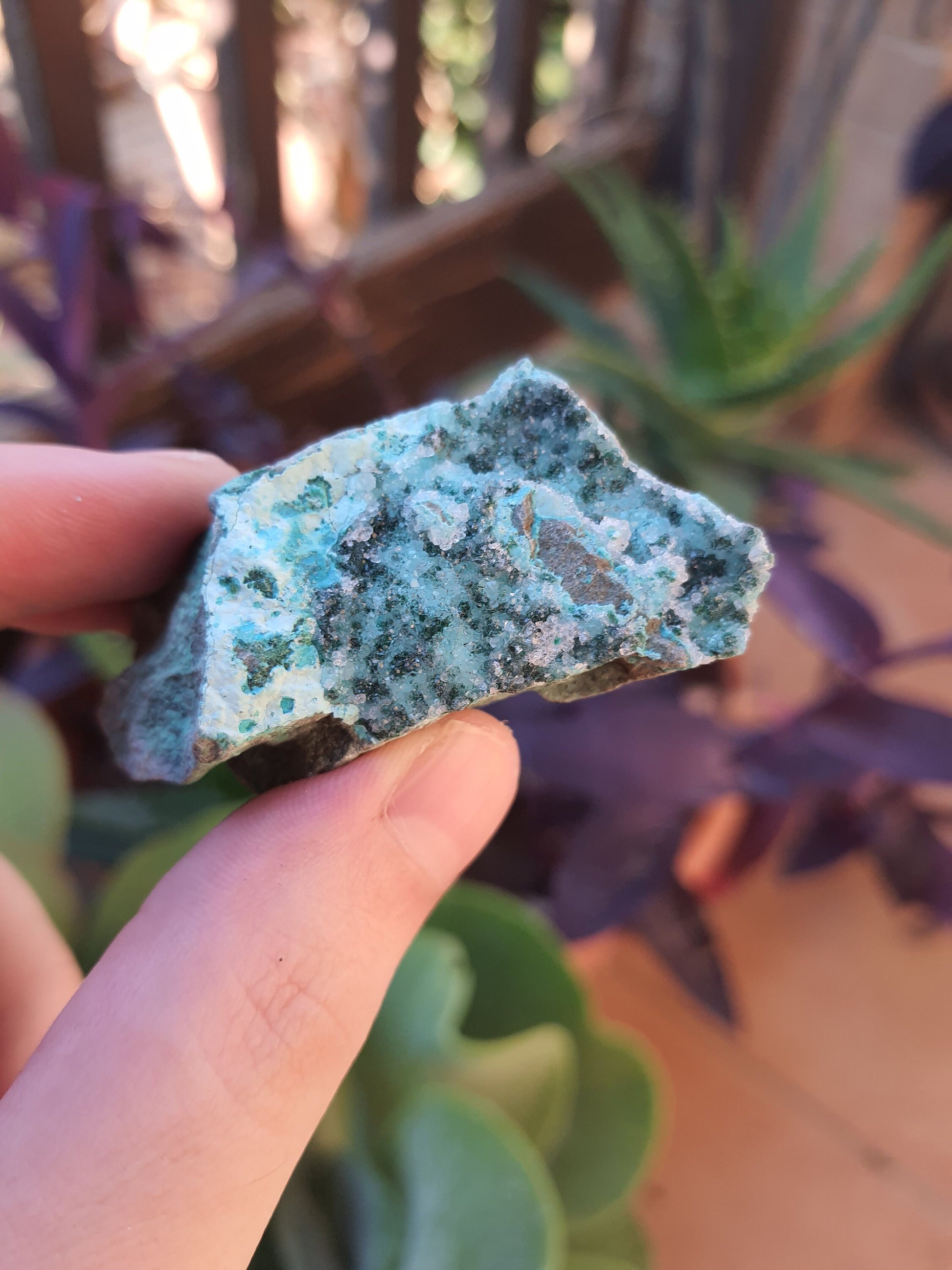 Druzy Chrysocolla Specimen Blue Mineral Specimen AAA+ 54g