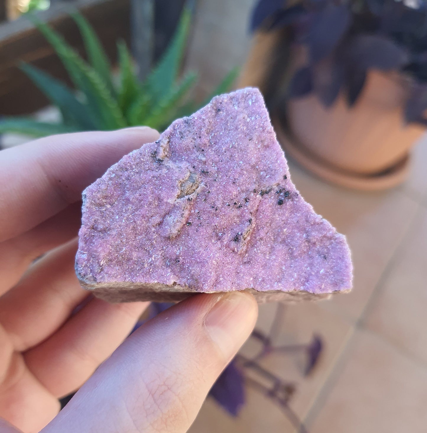 Pink Cobalt Calcite Druzy Raw Natural Clusters Mineral Specimen 200g