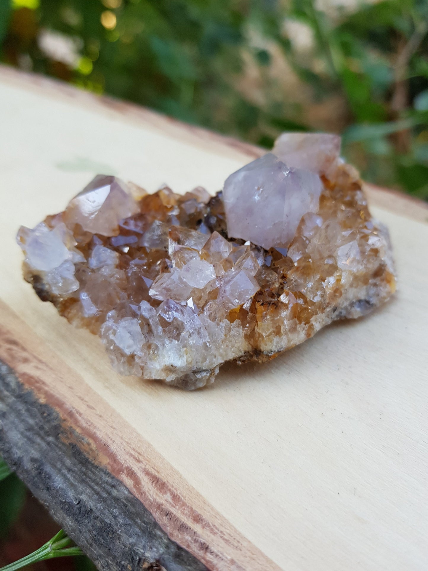 A++ Natural Quartz And Citrine Cluster Top Grade Mineral Specimen 80g