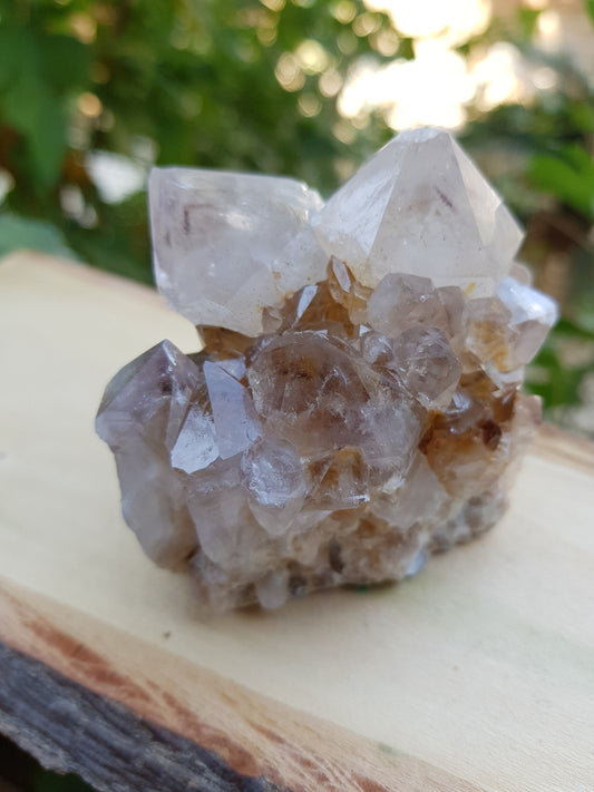A++ Natural Quartz And Citrine Cluster Top Grade Mineral Specimen 224g