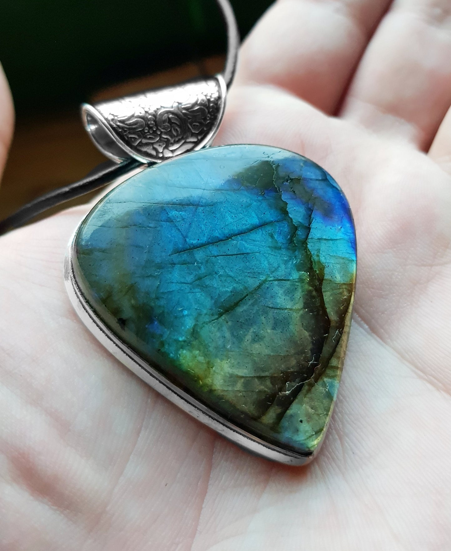 Top Grade Labradorite Pendant In Sterling Silver Statement Pendant Boho Jewellery Unique Gift One Of A Kind Jewellery