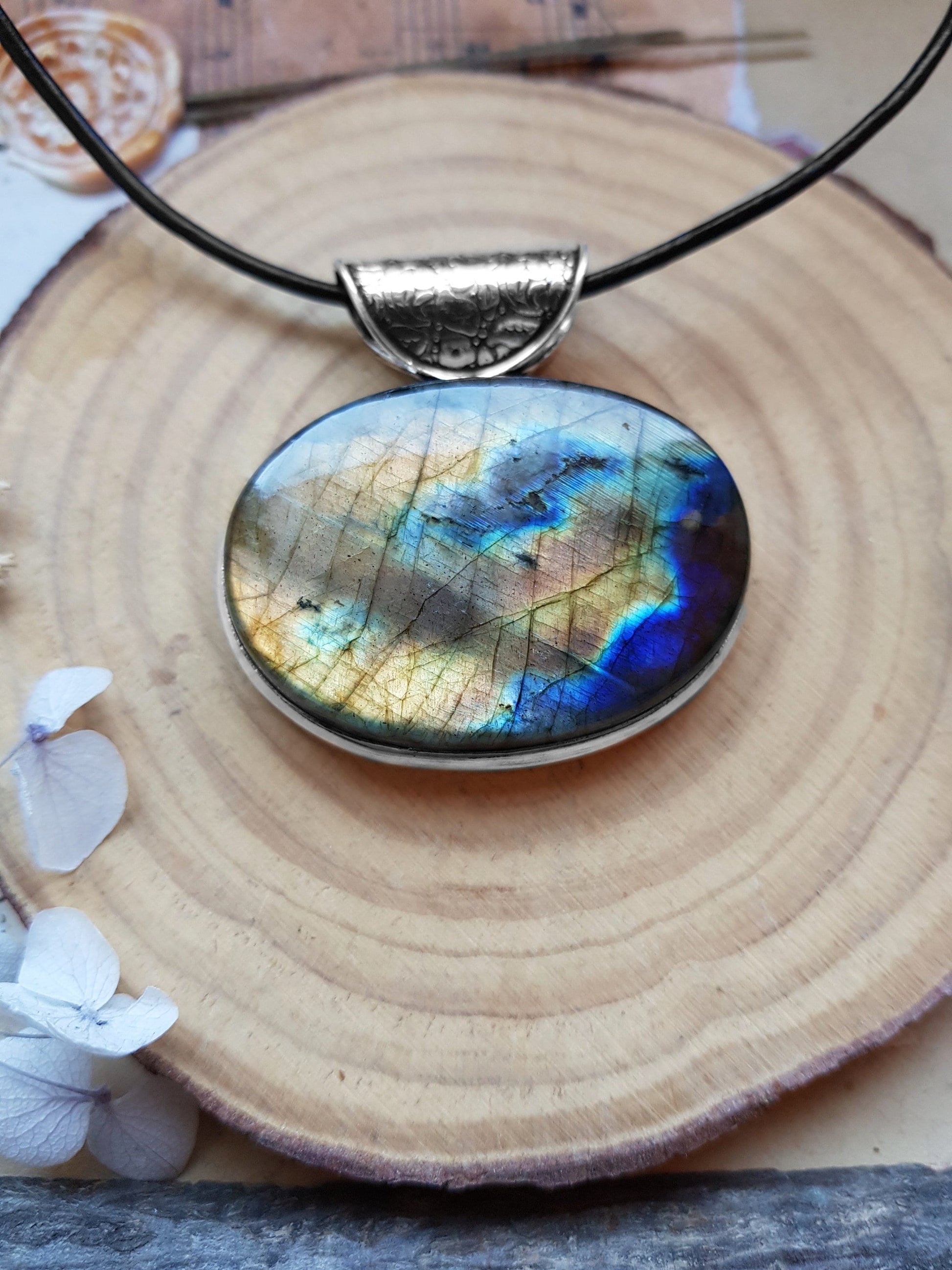 Top Grade Labradorite Pendant In Sterling Silver Statement Pendant Boho Jewellery GypsyJewelry Unique Gift For Women One Of A Kind Jewellery