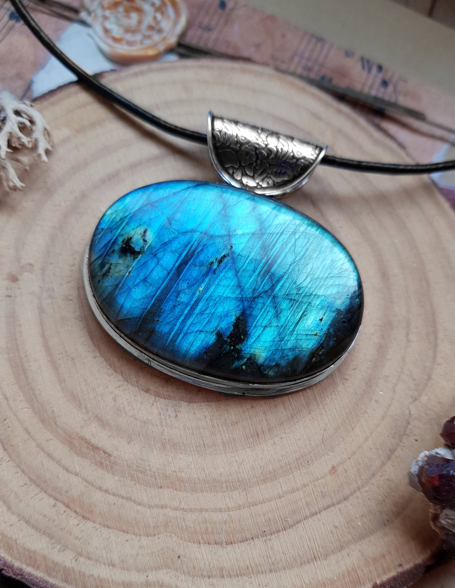 Top Grade Labradorite Pendant In Sterling Silver Statement Pendant Boho Jewellery GypsyJewelry Unique Gift For Women One Of A Kind Jewellery